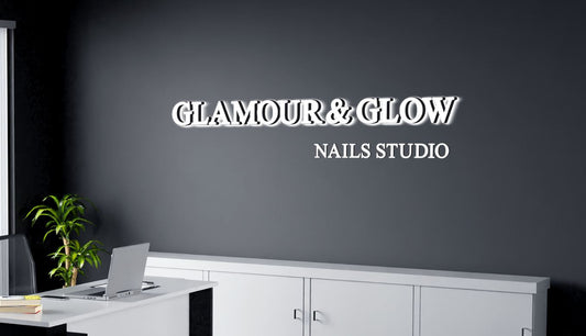 GLAMOUR & GLOW - 3D backlit sign