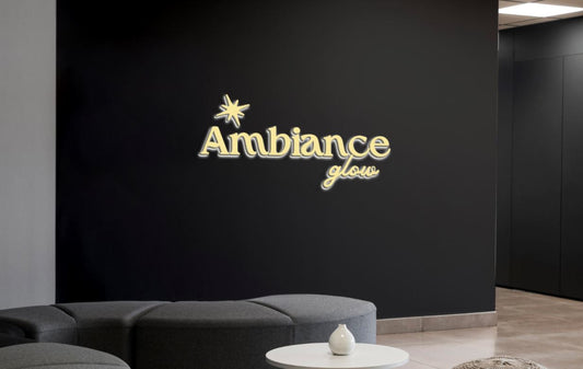 Ambiance glow - 3D metal backlit sign